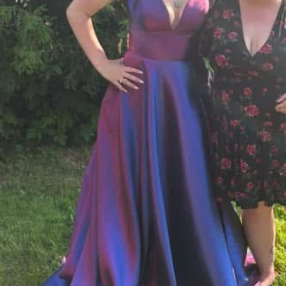 purple/blue prom dress size 2-6